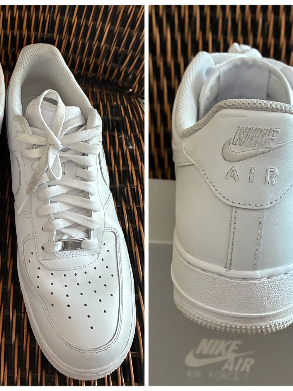 Nike White Low-Top Leather Sneakers